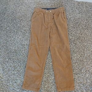 Vineyard Vines Boy's Corduroy Pants  Medium Drawsting Waist Tan 3p001077 VGUC